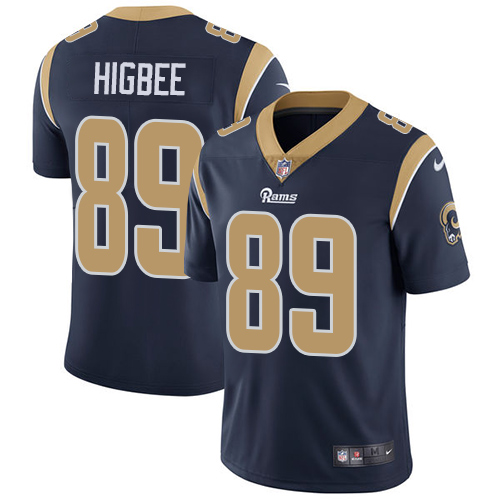 Nike Rams #89 Tyler Higbee Navy Blue Team Color Youth Stitched NFL Vapor Untouchable Limited Jersey